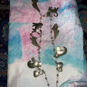 Cat bracelet and necklace set